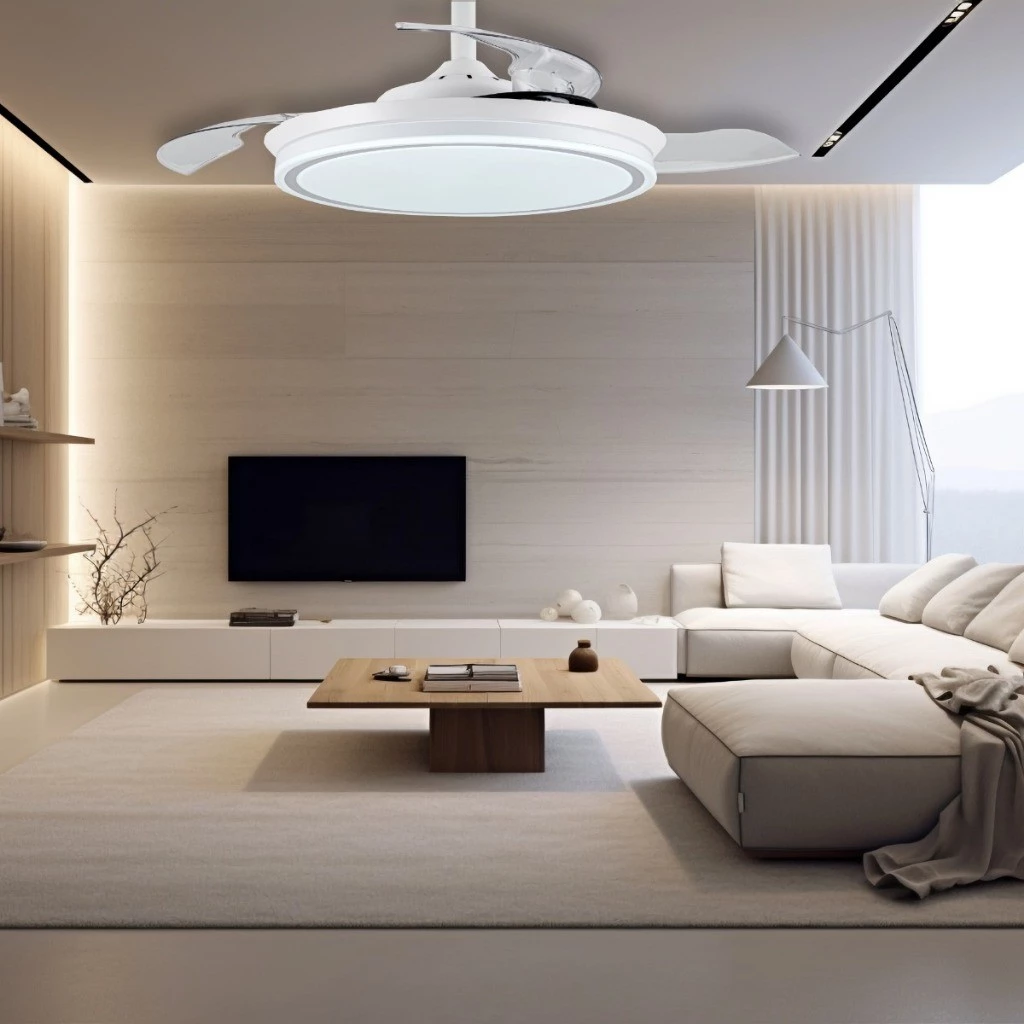 Ventilador de Teto Retrátil LED 42" — Branco Luz Lateral - Imagem 7