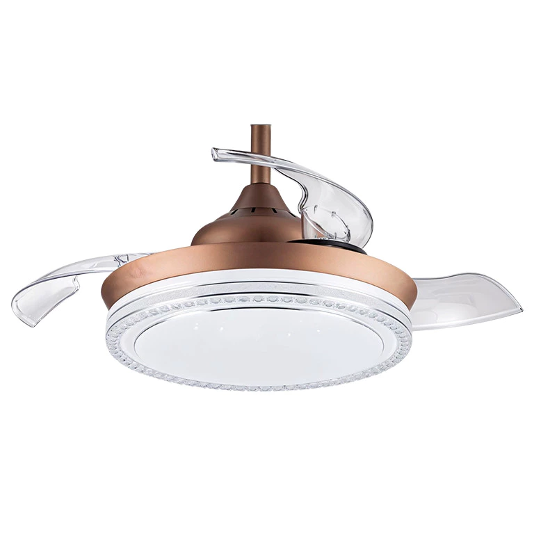 Ventilador de Teto Retrátil LED 42" — Bronze Fosco - Imagem 1